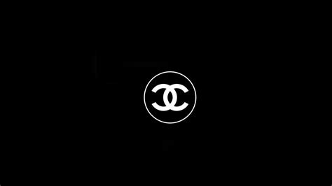 chanel logo black and white|Chanel logo black background.